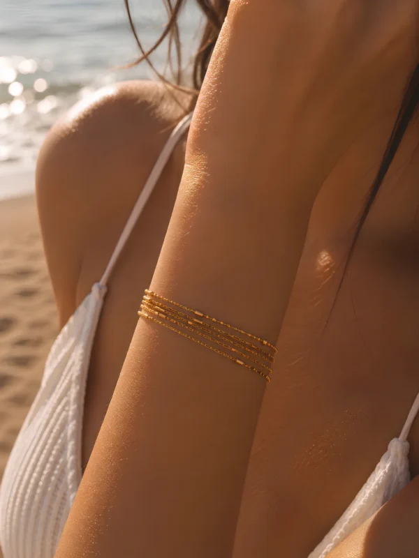 Five Layer Bracelet Stacked Bracelet