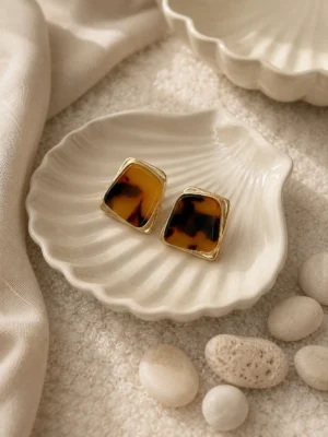 Tortoiseshell Studs
