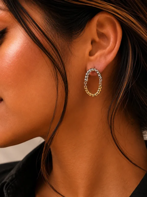 Dual U Earrings