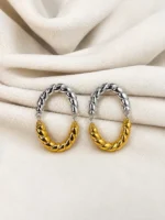 Dual U Earrings