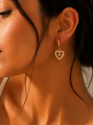 Heart Glow Drop Earrings