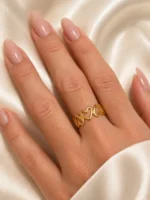 Linked Heart Ring
