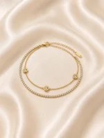 Celeste Layered Anklet