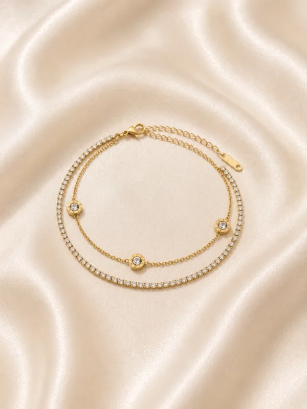 Celeste Layered Anklet