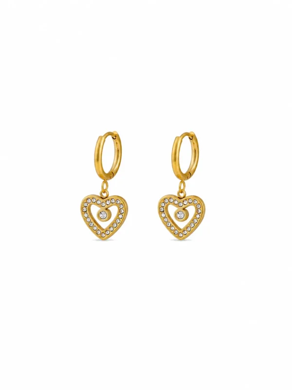 Heart Glow Drop Earrings