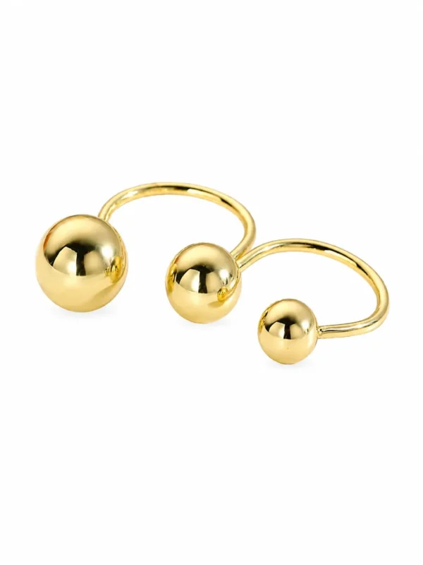 Sphere Double Finger Ring