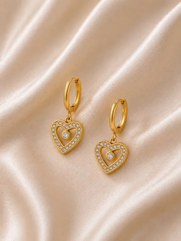 Heart Glow Drop Earrings