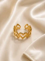 Linked Heart Ring
