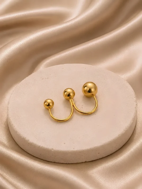 Sphere Double Finger Ring