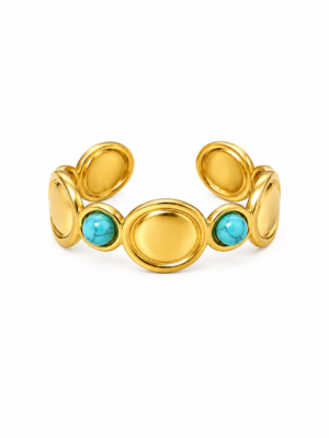 Turquoise Vintage Coin Ring