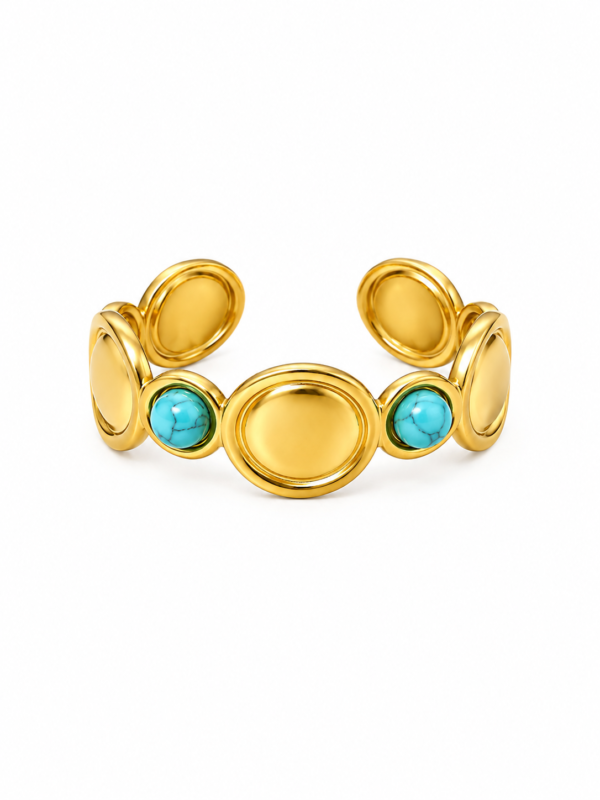 Turquoise Vintage Coin Ring