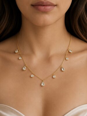 Teardrop Crystal Necklace