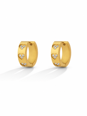 Heart Spark Hoop Earrings