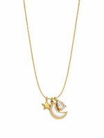 Crescent Moon Charm Necklace