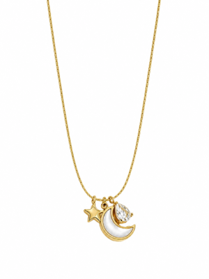 Crescent Moon Charm Necklace