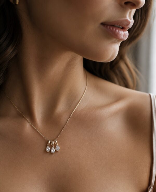 Trinity Drop Necklace