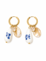 Vintage Porcelain Earrings