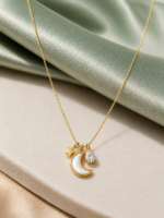Crescent Moon Charm Necklace