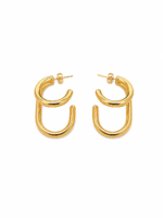 Dual Loop Hoop Earrings