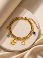 Lucky Clover Charm Bracelet