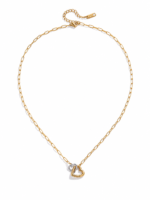Dual Interlocking Heart Necklace