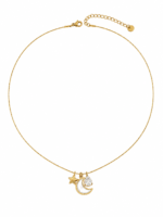 Crescent Moon Charm Necklace